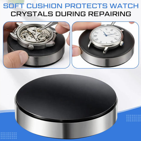 All In One Six Piece Watch Cleaning Kit With Putty And Dust Cover Air Blaster Cushion Case Opener Ball Repair Mat And Pivot Tool