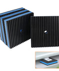 Heavy Duty Rubber Anti-Vibration Pad Kit 4x4 Inch with Blue EVA Center Isolation Pad for HVAC Systems