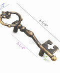 Antique Zinc Alloy Bronze Key Shape Cabinet Knobs Pulls Set for Kitchen Cabinets Dresser Wardrobe Cupboard Furniture Doors