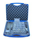 Grab This Pro Auto Valve Seat Reamer Tool For Family Rides With Universal 20-38mm Fit And Durable Diamond Grinding Wheel To Fix Bad Seats Fast Without Breaking The Bank. blue case with valve seat reamer set, 20-38mm metal grinding discs and cutters