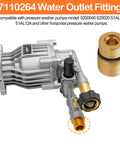 M20 To M22 Water Outlet Fitting For Pressure Washers - 7110264 Replacement with pump and brass fittings for 4500 PSI, 2 Pack