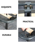 Adjustable Black Iron Furniture Support Legs Set for Beds, Cabinets, and Sofas, heavy duty with easy screw installation