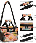 Insulated Picnic Backpack Lunch Bag For Women And Men, Grab And Go Portable Cooler Tote with teapot design, 12x8.7x10in