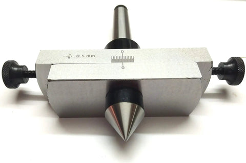 Pro Grade 3MT Taper Turning Attachment for Offsetting Lathe Tailstock, heavy duty tool with hardened alloy steel point and ground shank