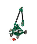 Greenlee 10k Tugger Package Featuring Dual Speed Motor For Faster Pulls, Mobile rig with wheels and remote control.