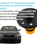 Top Tier Magnetic Chassis Cleaner Flusher Kit With 360 Rotating Nozzle And Quick Coupling High Pressure Undercarriage Wash Tool For Truck SUV Car Wheel Arches To Scrub Grime Dust Salt And Gunk Away, 8-magnet base