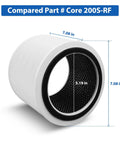 Replacement Filter Pack For 200S And 200S-P Smart WiFi Air Purifiers, white cylindrical H13 True HEPA filter, size dimensions