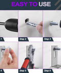Step-by-step guide installing 20-Piece 3/8 Inch By 2-3/4 Inch Zinc Plated Heavy Duty Wedge Anchor Kit With Carbon Steel Screws And Lag Bolts.