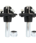 Heavy Duty Two Pack Trailer Idler Hub Kit Fits 2000 Lb Axle With Four On Four Bolt Pattern And One Inch BT8 Spindle with Bearings