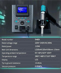 948DI 110W High Power Desoldering Station With Tin Suction Gun Vacuum Pump Soldering Tool LCD display and specifications