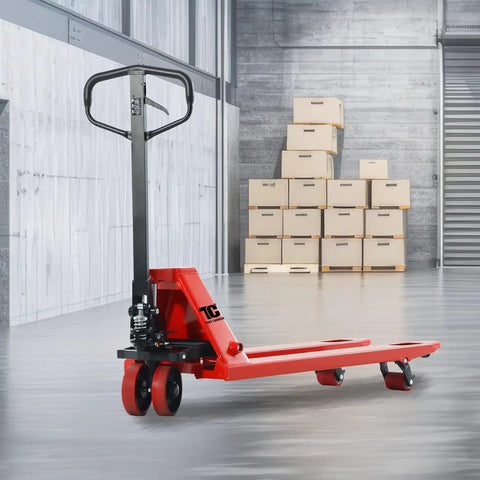 Heavy Duty Manual Pallet Jack With 6600 Lb Capacity Built Tough For Warehouse Grind Featuring 27 X 48 Inch Forks Polyurethane Wheels Comfort Grip Handles And Oil Leak Proof Hydraulics