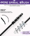 Mini spiral brush for Lash Bond And Seal Waterproof Adhesive For Cluster Lashes Double Ended Eyelash Glue Black Long Lasting 72 Hour Hold