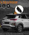 Car with Shark Fin Roof Antenna Cover For Hyundai Kona 2018 2019 2020 2021 2022 2023 And Kia Sorento 2019 2020 Glossy Black in rain