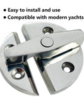 Marine Grade 316 Stainless Steel Boat Door Hatch Round Turn Button Twist Catch Latch Hardware For Yachts