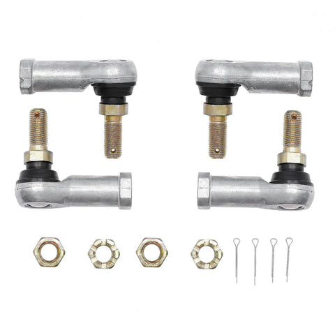 Tie Rod End Kit For Honda FourTrax 300/200 ATV Ball Joint Set Direct Fit Easy Install Premium Quality Replacement Parts Two Sets Included For Smooth Steering And Long Lasting Durability, 2 tie rod ends, hardware and cotter pins