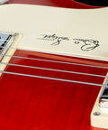 Flatwound Precision Electric Guitar Strings Stainless Steel High Volume Polished Smooth Finish Light Gauge 012 016 024 030 040 050 Set For Electric Guitars Long Scale on red guitar body