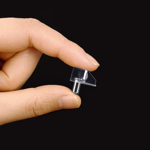 100 Pack Clear Pvc And Steel Shelf Pegs With Dead Simple Install And Rock Solid Grip For Cabinets Or Bookshelves Smooth As Butter Setup delivering knockout durability in hand.