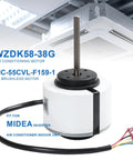 WZDK58-38G Brushless DC Inverter Motor For Air Conditioners, 310V 58W, shown with 5-wire harness, perfect AC unit replacement.