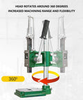 Rock Solid 700 Lb Manual Arbor Press Hella Strong Cast Iron Base with 360-degree rotating head for versatile use.
