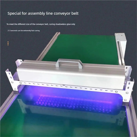 Heavy Duty Portable Led Uv Lamp, 365Nm 395Nm 405Nm Fast Cure Shadowless Machine curing glue on assembly line conveyor belt