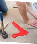 Four Pack Woodworking Push Sticks And Push Blocks For Table Saws Pro Grade Hand Safety Tools next to hammer on wooden floor
