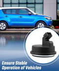Built Different 2 Piece Rear Hub Bearing Assembly With Abs Speed Sensor For Kia Soul 2014 To 2019 mounted on vehicle.