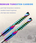 10 Pcs O Flute CNC Router Bit Set With 1/8 Inch Shank, Single Flute Upcut End Mills with premium tungsten carbide coating