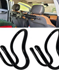 2 Pack Seat Back Rifle Rack For Truck And Car, Flexible Gun Holder Slings, No Rifles Included, shown installed on car seats