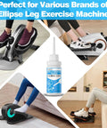 Two Pack Elliptical Lubricant For Home Under Desk Ellipse Leg Exerciser And Electric Seated Pedal Trainer, Cuts The Noise And Keeps Your Machine Running Smoothly With Easy One Step Application And Long Lasting Performance. 90ml bottle