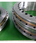 Ultra High Precision YRT325 Turntable Rotary Table With Slewing Bearing And Nylon Retainer for Crisp Index Head Applications, steel and gold details