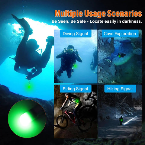 SD01PRO Upgraded Bright Dive Signal Light Submersible Beacon Mini Tank Marker For Scuba Diving And Nighttime Visibility