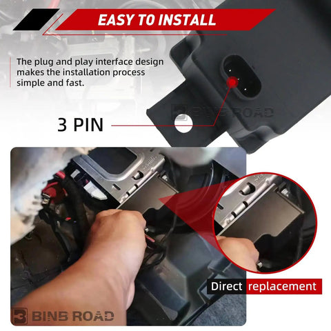 Heavy Duty Voltage Converter Module And Auxiliary Battery No Sweat Install For Mercedes Benz C300 GLE350 GLS450 S560 G550 C43 C63 OE Direct Replacement Kit, easy plug and play installation with 3 pin connector.
