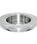 Professional Series Rear Solid Brake Rotor With Forged Flange For Precise Fit And ABS Signaling, side view