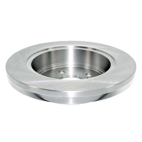 Professional Series Rear Solid Brake Rotor With Forged Flange For Precise Fit And ABS Signaling, side view