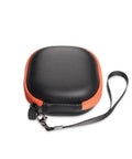Slim Laser Tape Measure Case Tailored For Prexiso Lexivon And General Tool LTM1, black and orange zippered protective pouch.