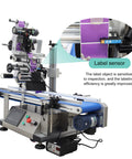 Automatic Flat Labeling Machine With High Speed Printer Desktop Conveyor Labeler Touchscreen Control 110V using a label sensor for precise applications.