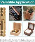 Brass Concealed Barrel Cabinet Hinges for jewelry boxes and tiny wood projects, hidden cylinder hinge with pre drilled holes