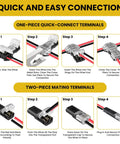Step-by-step guide for using the Heavy Duty 62 Piece Solderless Wire Tap Connector Kit Featuring Five Quick Snap Sizes.