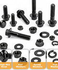 Heavy Duty Metric Flange Nuts And Bolts Assortment Kit With M6 M8 M10 Sizes Grade 10.9 Alloy Steel Black Finish nuts and bolts