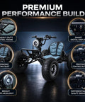 Trail Ready Electric Go Kart For Adults With 4000W Peak Power And 31 MPH Top Speed Off Road Suspension Shaft Drive Features