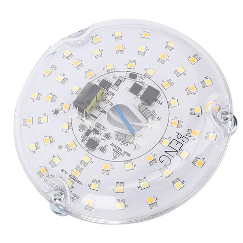 ANGGREK 4 Inch Ceiling Fan LED Light circuit board with multiple LED chips for 15W 3CCT Dimmable lighting.