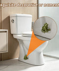 Six Piece Ceramic Frog Toilet Bolt Cover Set Includes Universal Screw Caps With Washers No Sweat Install Hardware Kit showcased on toilet.