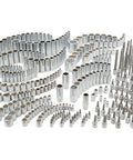 299 Piece Socket Set With Deep And Shallow Sockets And Hex Torx Slotted And Phillips Bits, Pro Grade 6 Point Sockets Displayed