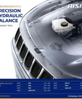 Durable Aftermarket Coolant Reservoir Tank With Temp Sensor And Leak Free Pressure Cap showing precise fit in BMW engine compartment.