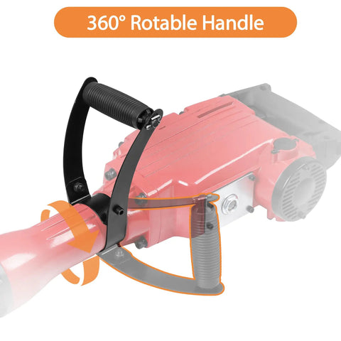 2200W Corded Electric Demolition Jack Hammer Drill Heavy Duty Concrete Breaker Kit handle showing 360-degree rotation feature