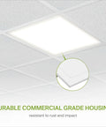 2x2 LED Flat Panel Light 25W Dimmable Backlit Ceiling Panel For Office 3500K To 5000K Adjustable DLC Listed 3472 LM