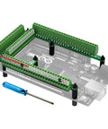 Ultra Tiny GPIO Terminal Block Breakout Board For Arduino Mega 2560, 2.54mm pitch, FR-4 PCB with screw terminals
