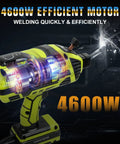 Grab-And-Go 110V Portable Handheld Arc Welder for Home DIY Projects with 4600W Efficient Motor