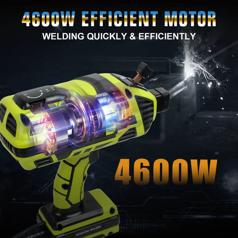 Grab-And-Go 110V Portable Handheld Arc Welder for Home DIY Projects with 4600W Efficient Motor