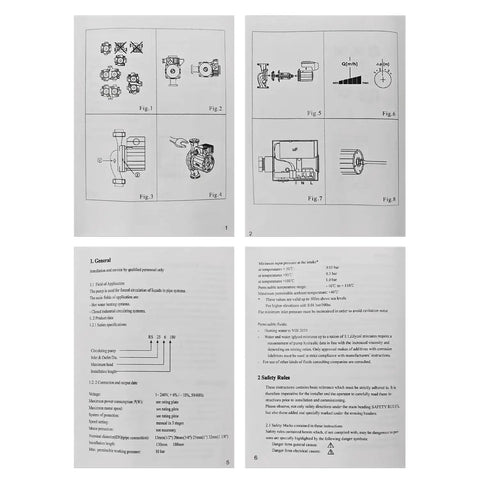 Boss Level 1 2 Hp Circulation Pump Ups26 150Sf With Plug And Play Hookup For Grundfos 95906632 Units installation guide pages.